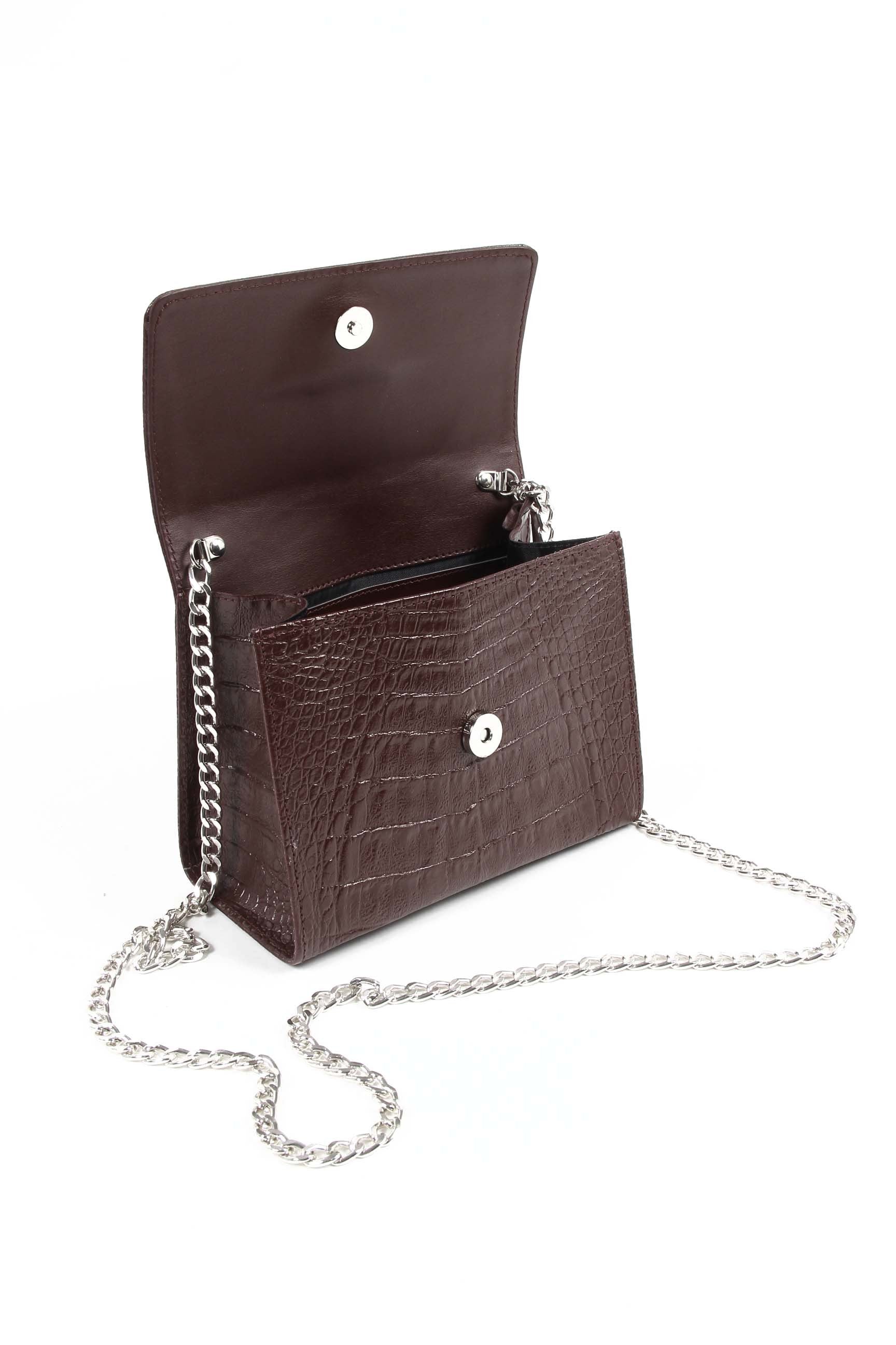 V 1969 Italia Borsa da donna ARC04 PELAGIA COCCO BORDEAUX