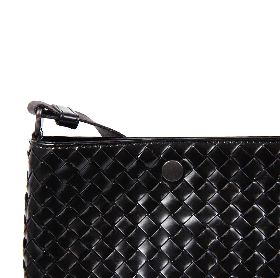 Tracolla Messenger intrecciato Donna Bottega Veneta Nero 344801 VAGJ1 1261F