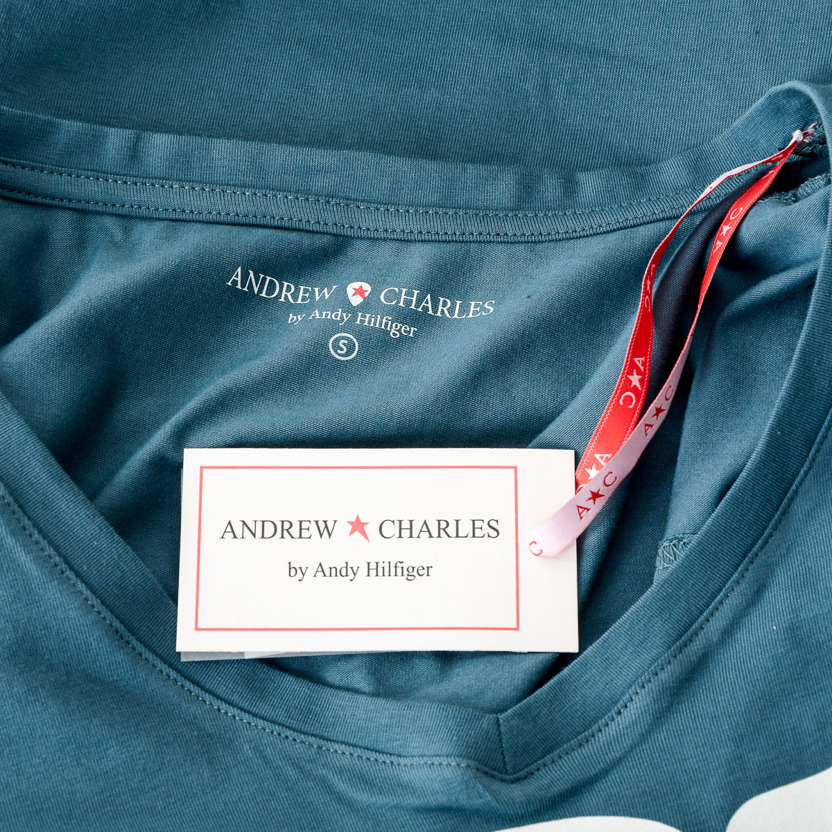 Andrew Charles T-shirt da donna a maniche corte con scollo a V verde TAPIWA