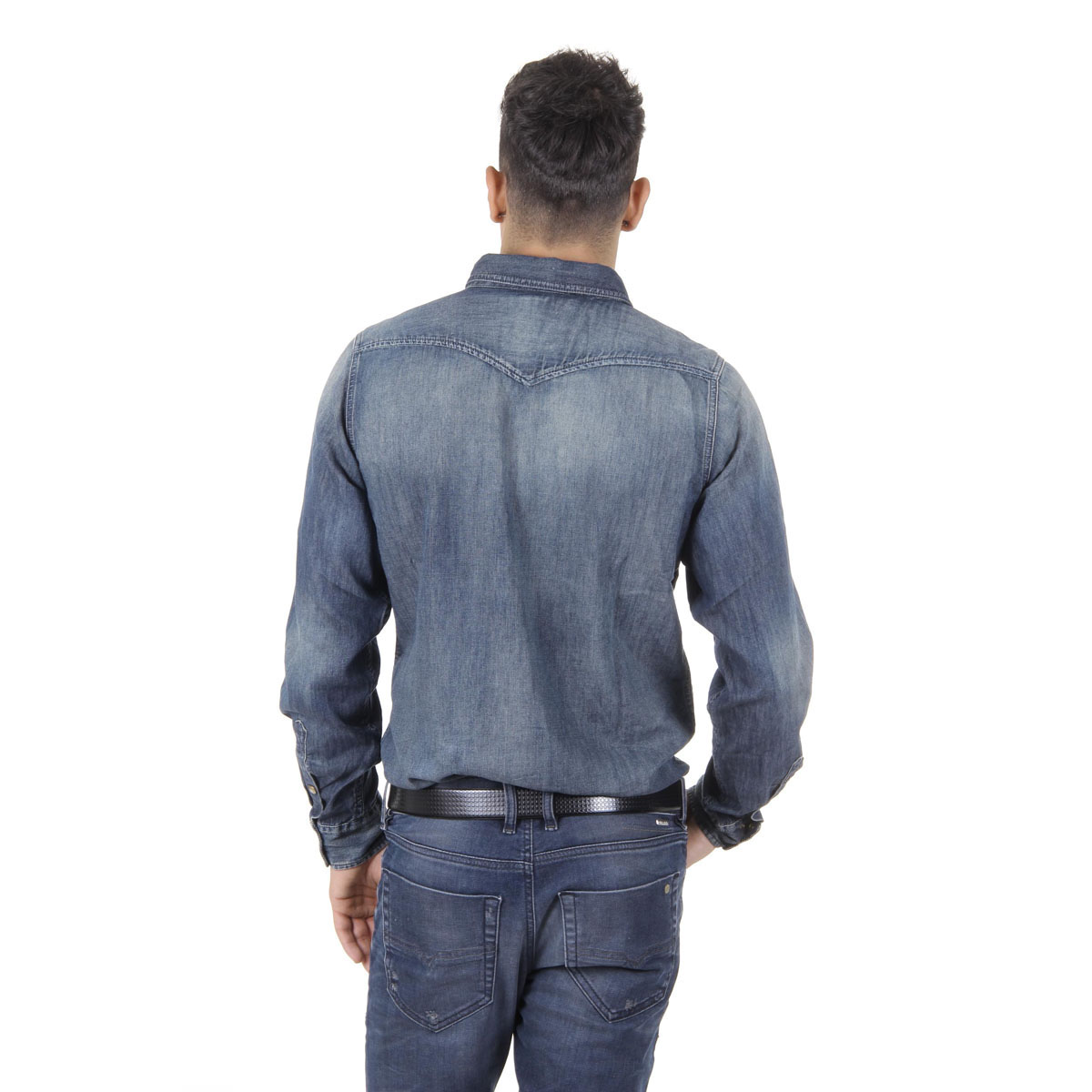 Camicia da uomo Diesel a maniche lunghe 00SD24 0666D 01 NEW-SONORA