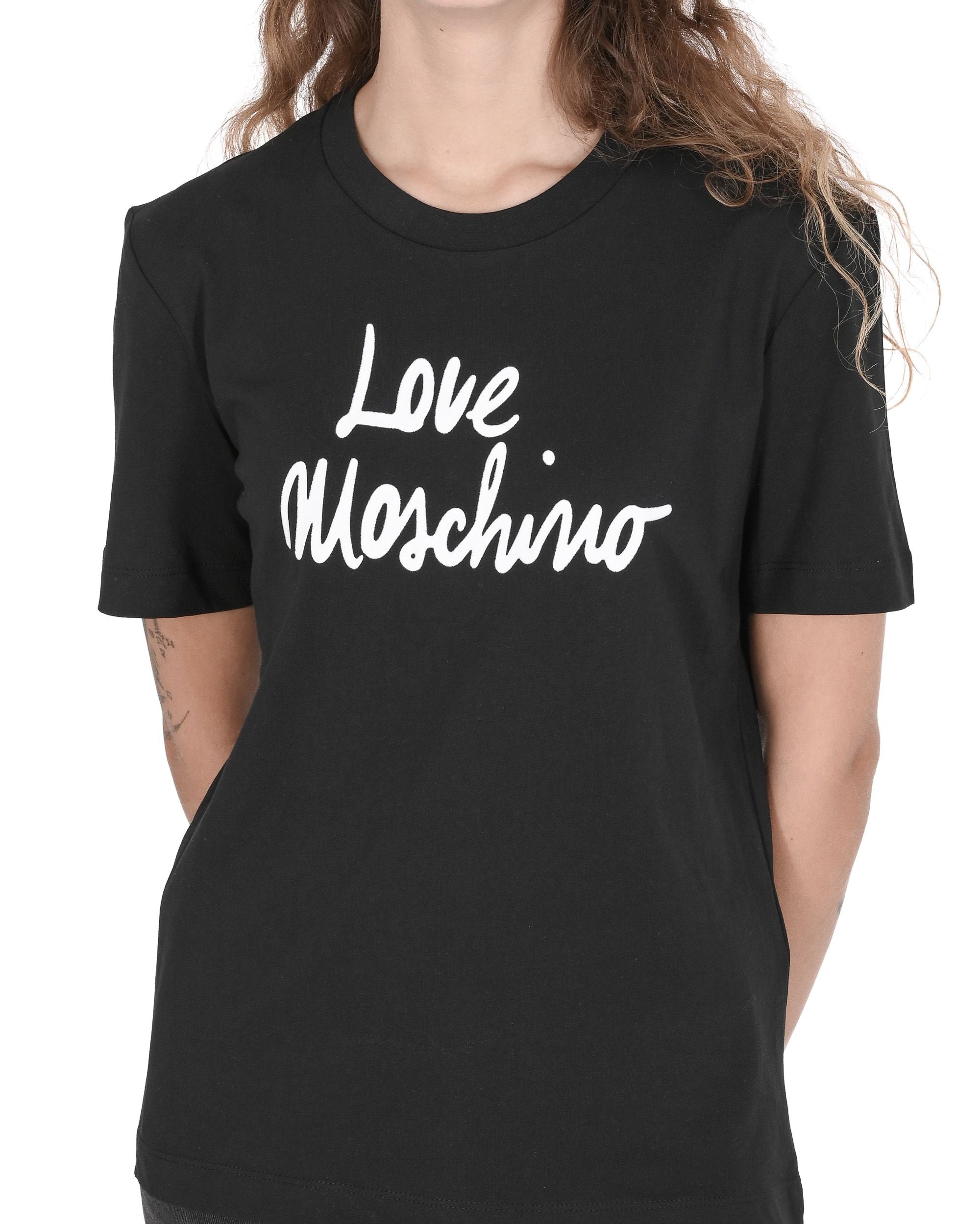 T-shirt da donna Love Moschino W 4 H06 18 M 3876 C74 NERO