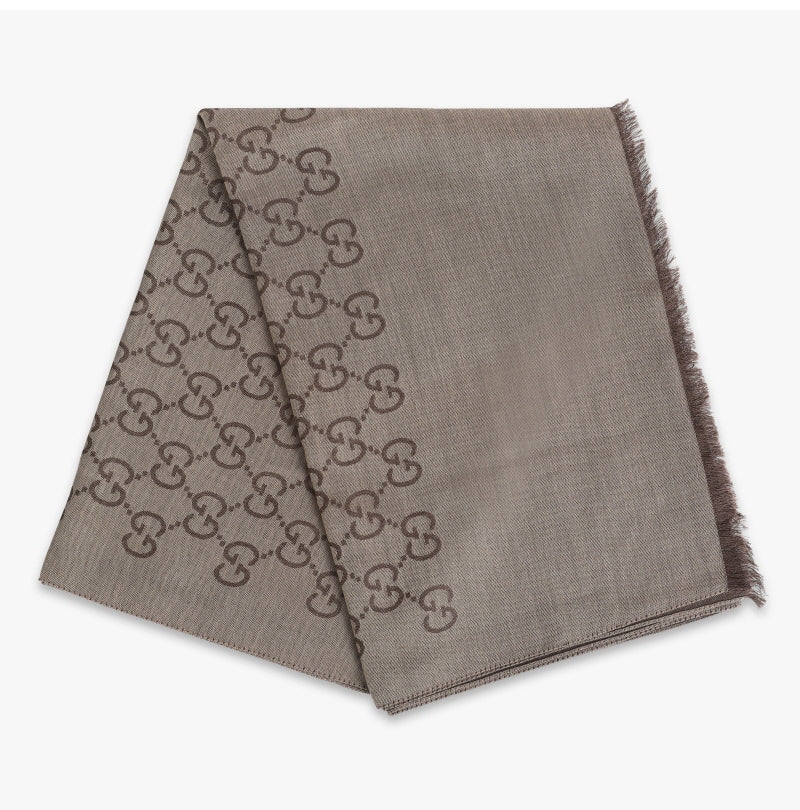 Gucci sciarpa uomo 70x200 marrone