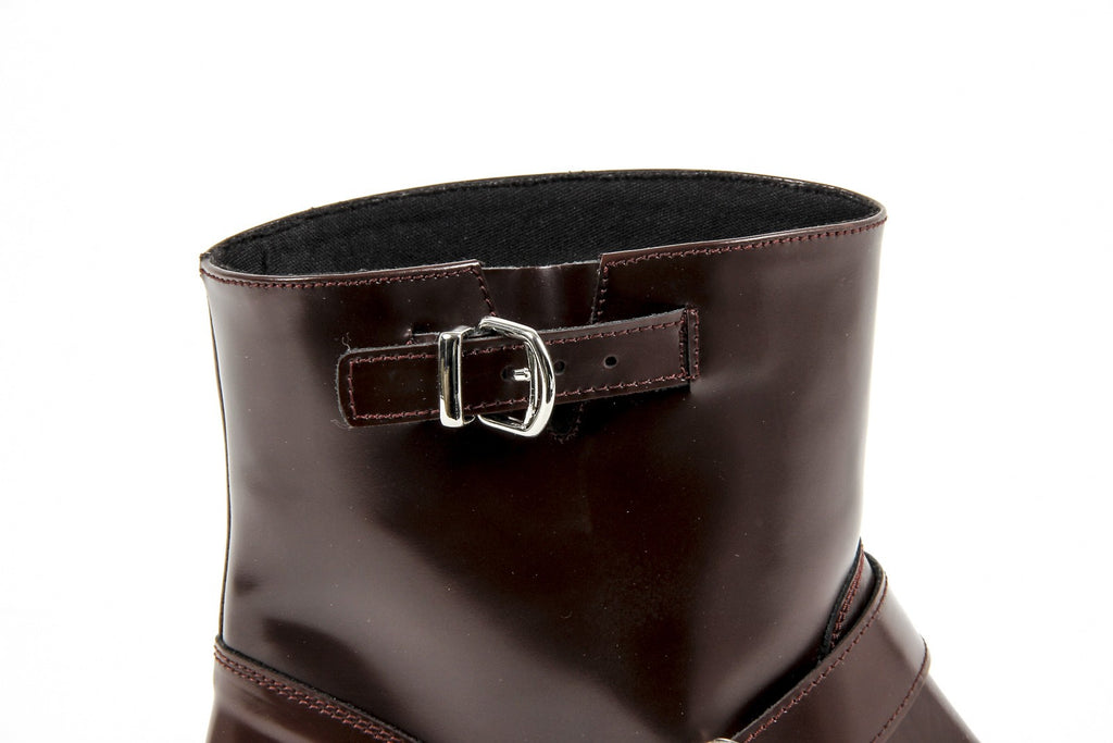V 1969 Italia Womens Short Boot B1441 AMALFI MORBIDO BORDEAUX