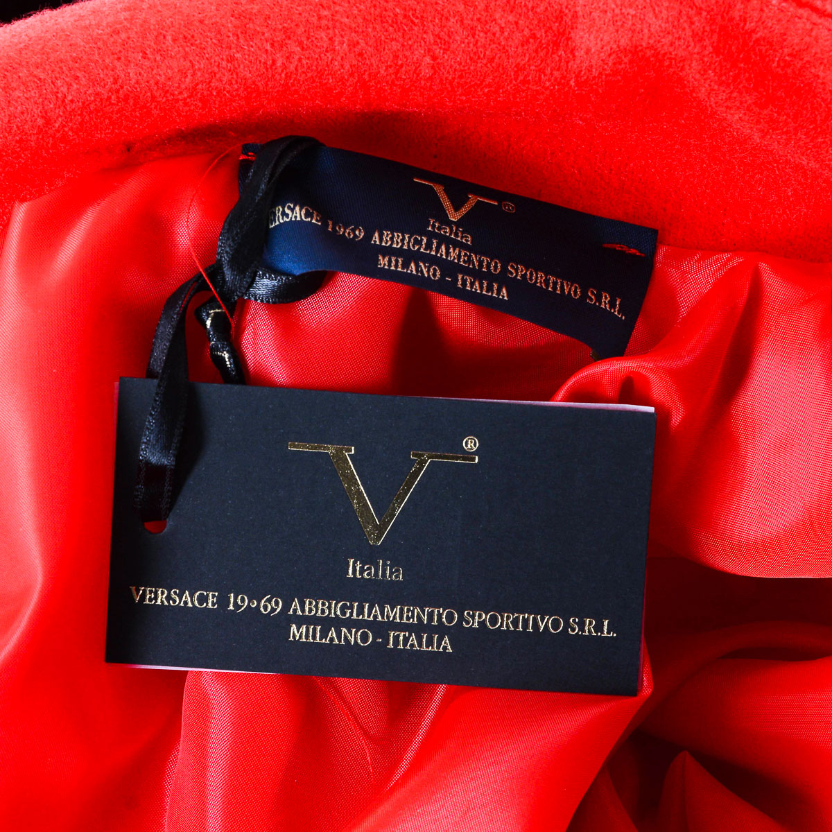 V 1969 Italia Cappotto da donna a maniche lunghe rosso CHEYENNE