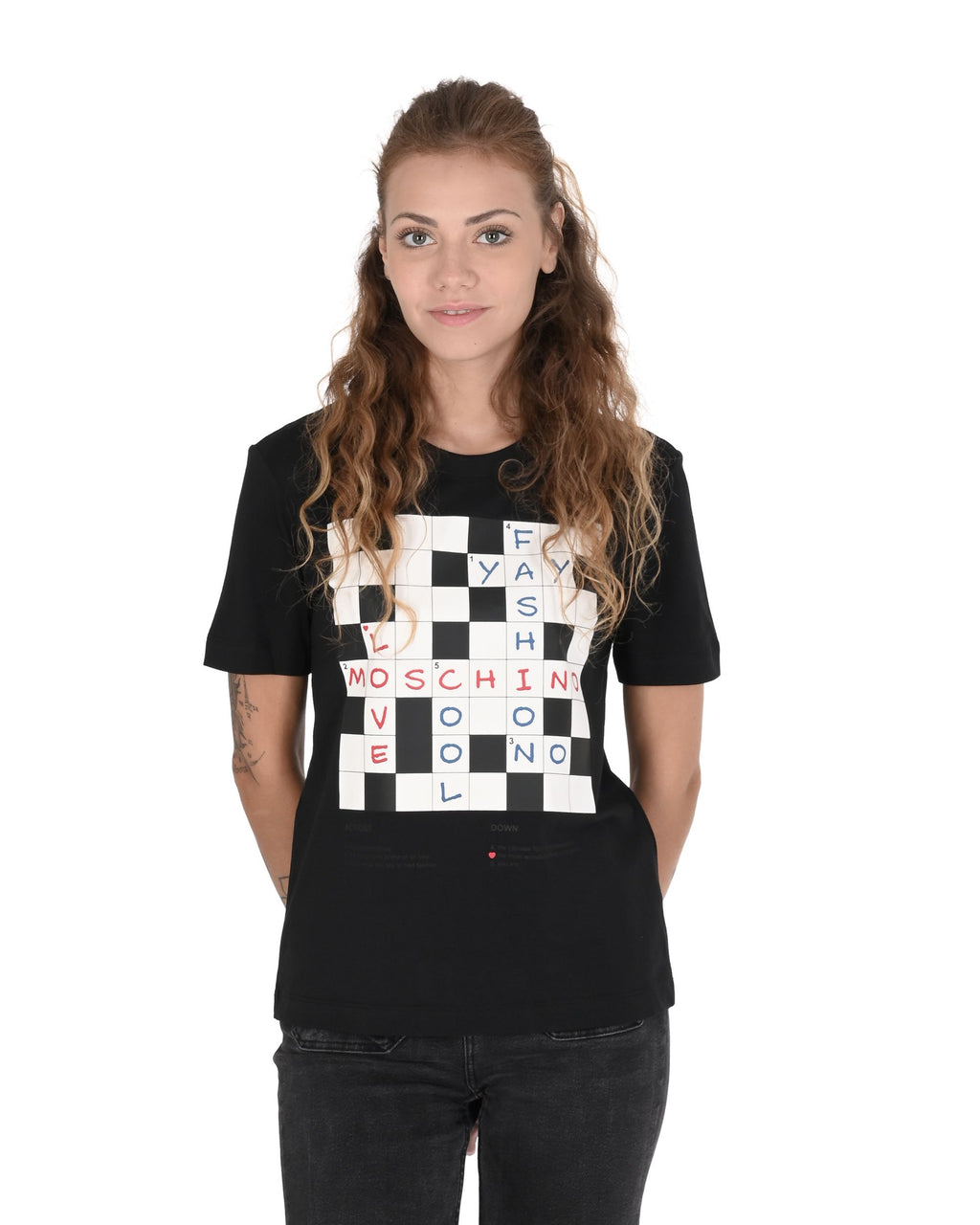 T-shirt da donna Love Moschino W 4 H06 17 M 3876 C74 NERO