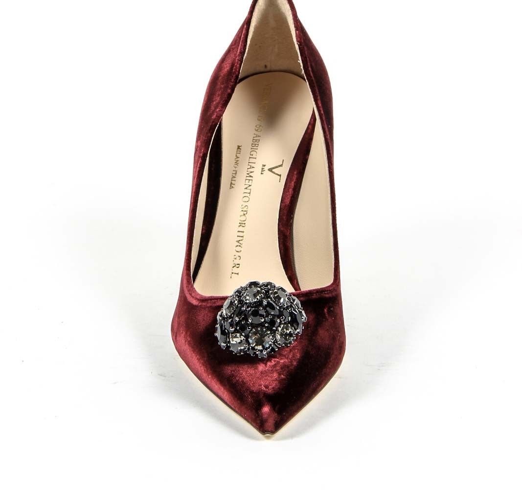 V 1969 Italia Womens Pump 3104104 VELLUTO BORDEAUX
