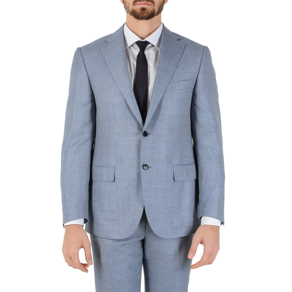 Abito uomo Corneliani maniche lunghe azzurro