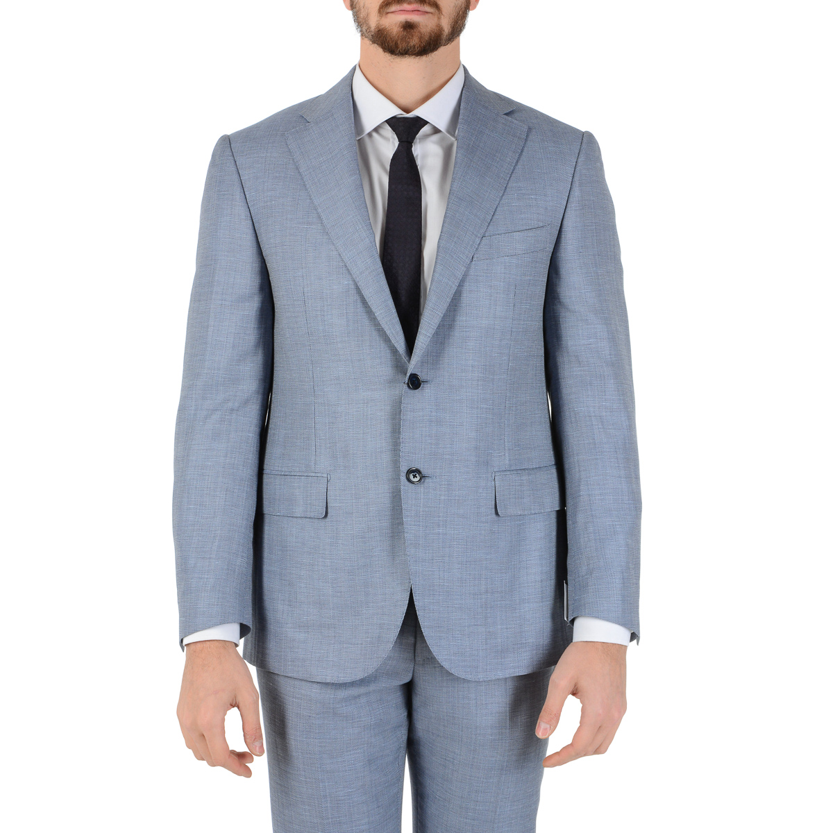 Abito uomo Corneliani maniche lunghe azzurro