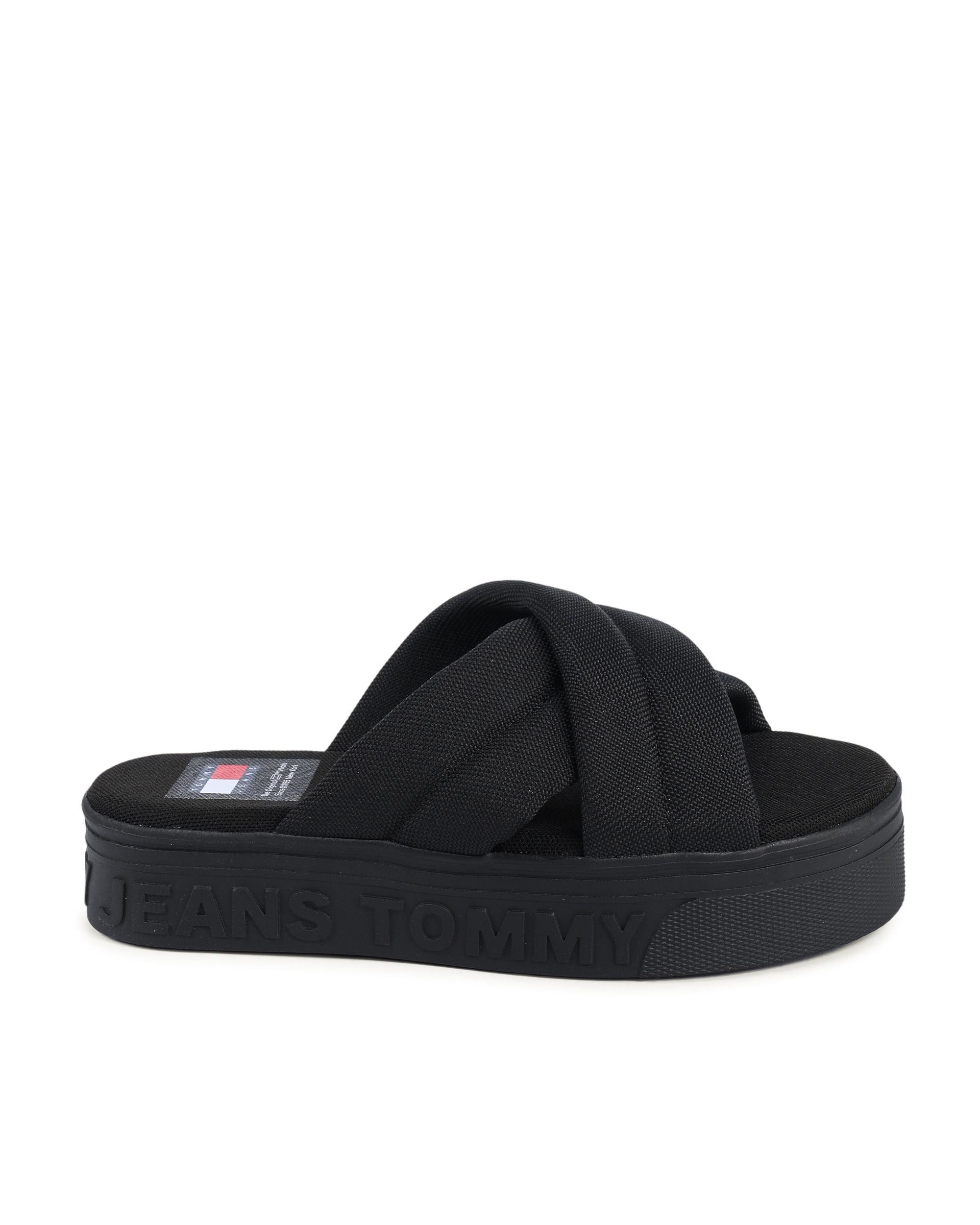 Sandalo da donna Tommy Hilfiger nero EN0EN02465BDS
