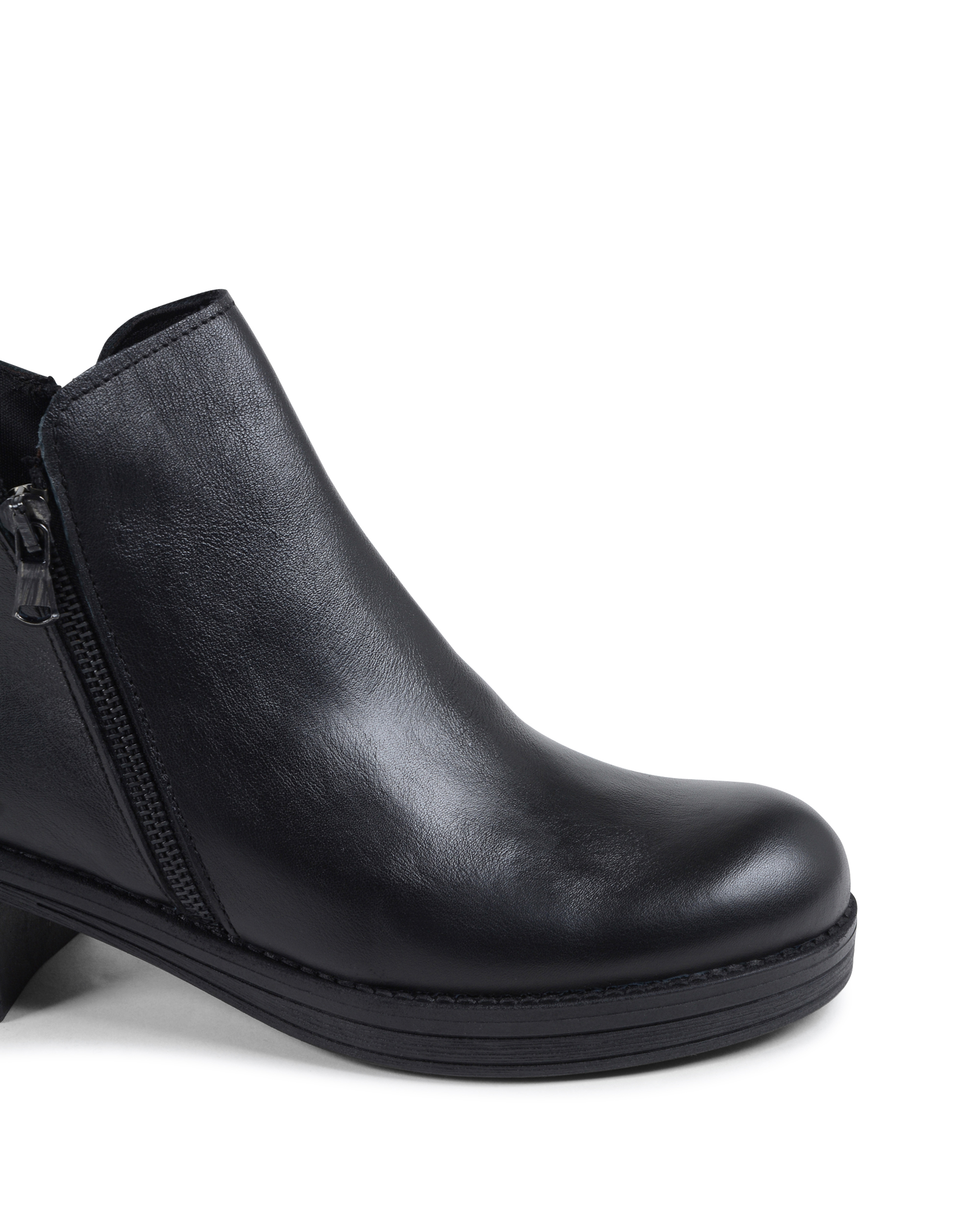 19V69 Italia Womens Ankle Boot Black 015 VITELLO NERO
