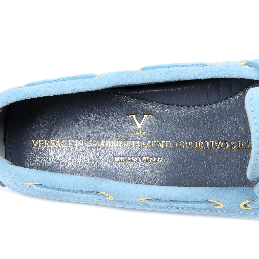 V 1969 Italia Mocassino da donna azzurro PISA