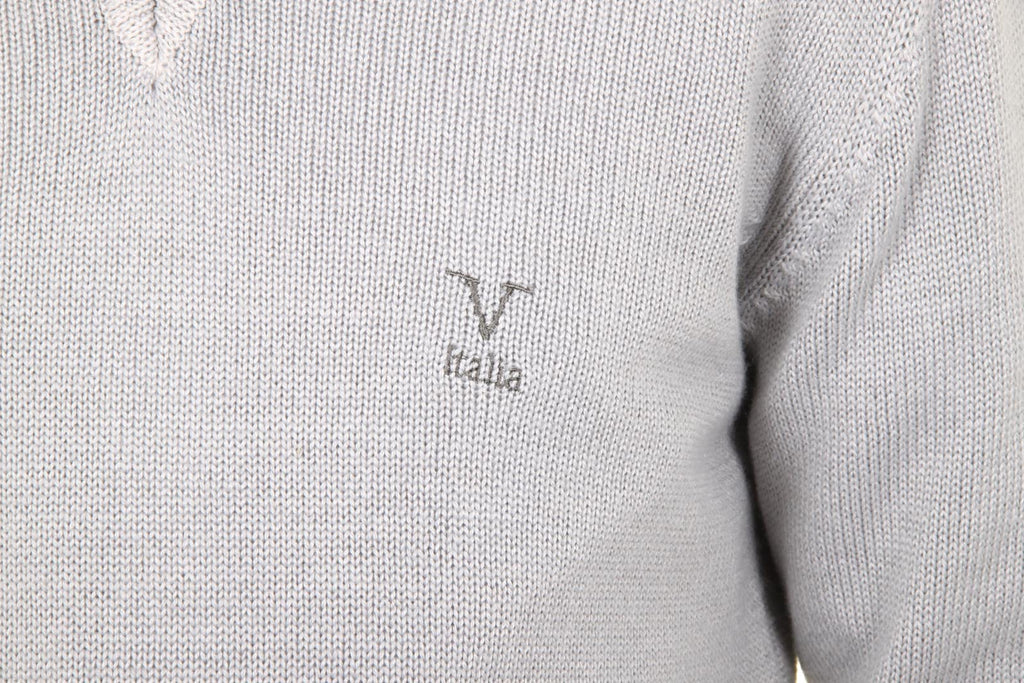 Maglione uomo scollo a V V 1969 Italia 9803 SCOLLO V GRIGIO MEDIO