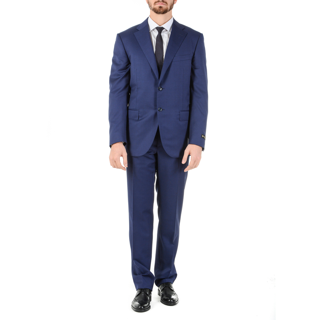 Abito da uomo Corneliani maniche lunghe blu Super 130's