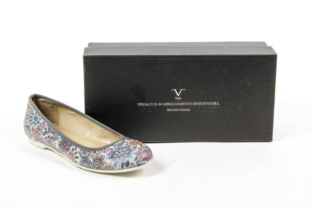 V 1969 Italia Ballerina da donna E08 FIORE GRIGIO
