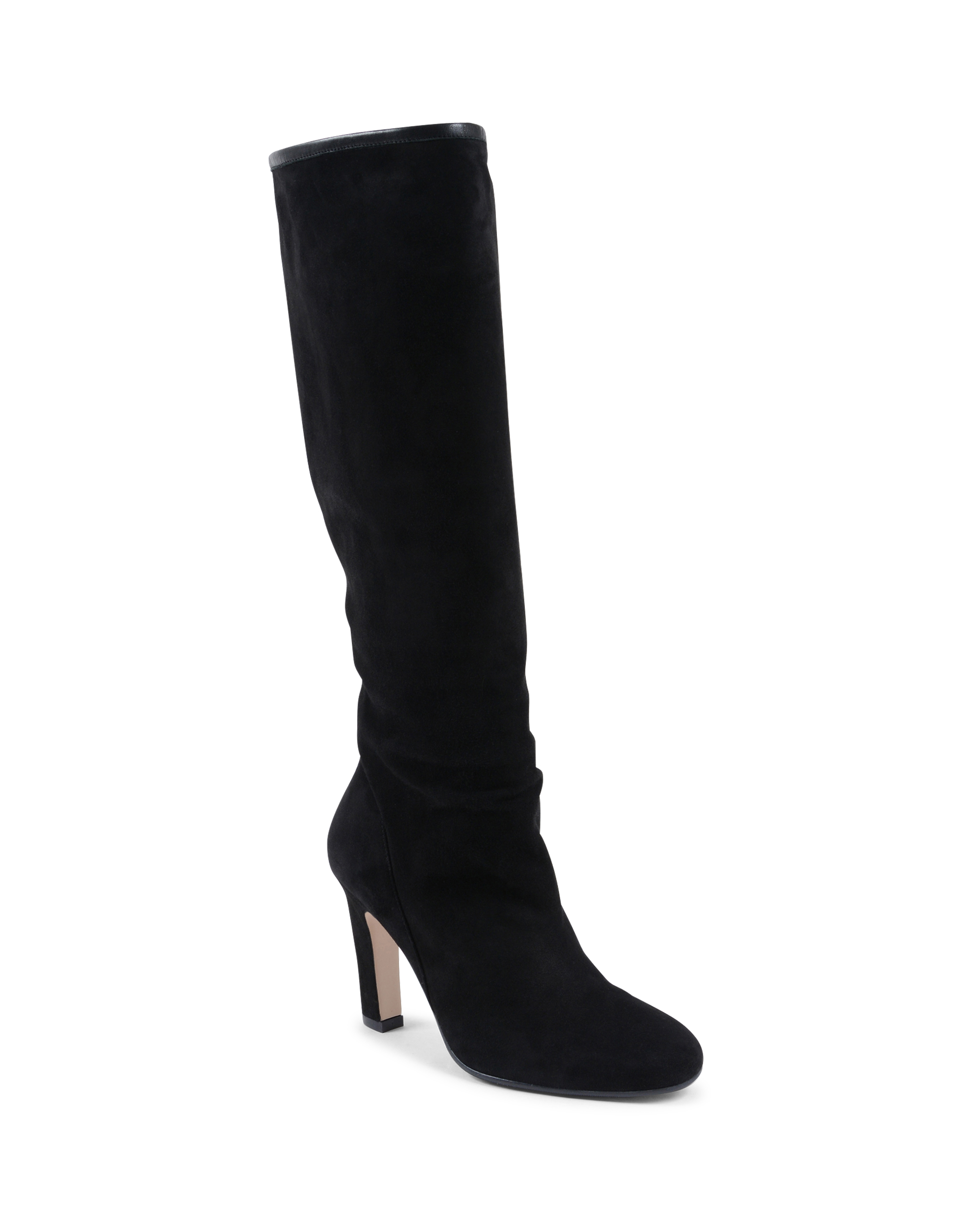 Stuart Weitzman Stivale alto da donna nero CHARLIE