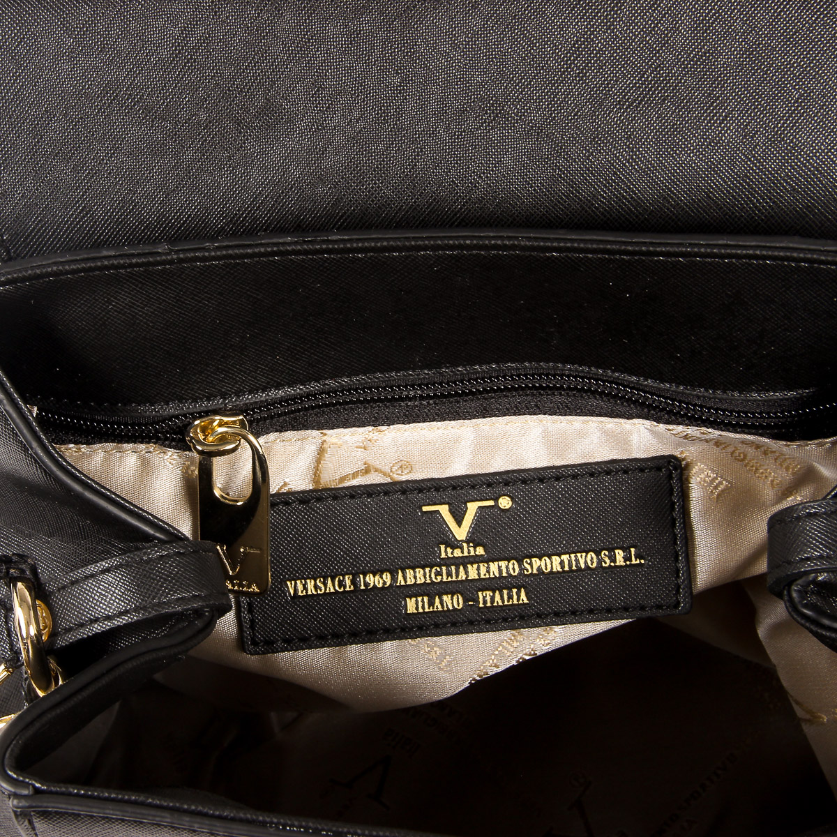 V 1969 Italia Zaino da donna nero STEFY