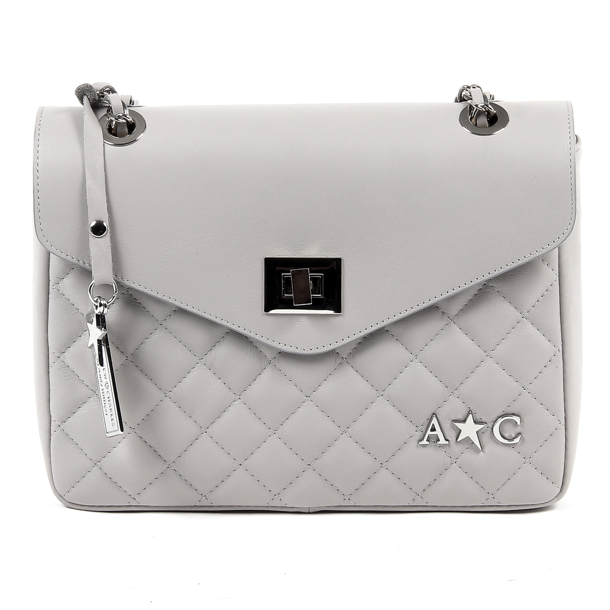 Borsa a mano da donna Andrew Charles grigia AZALEA