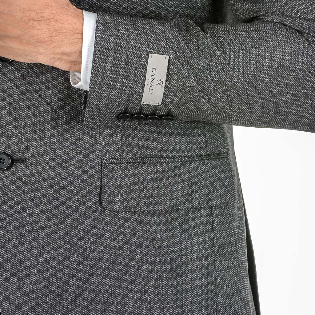 Abito da uomo Canali maniche lunghe grigio scuro