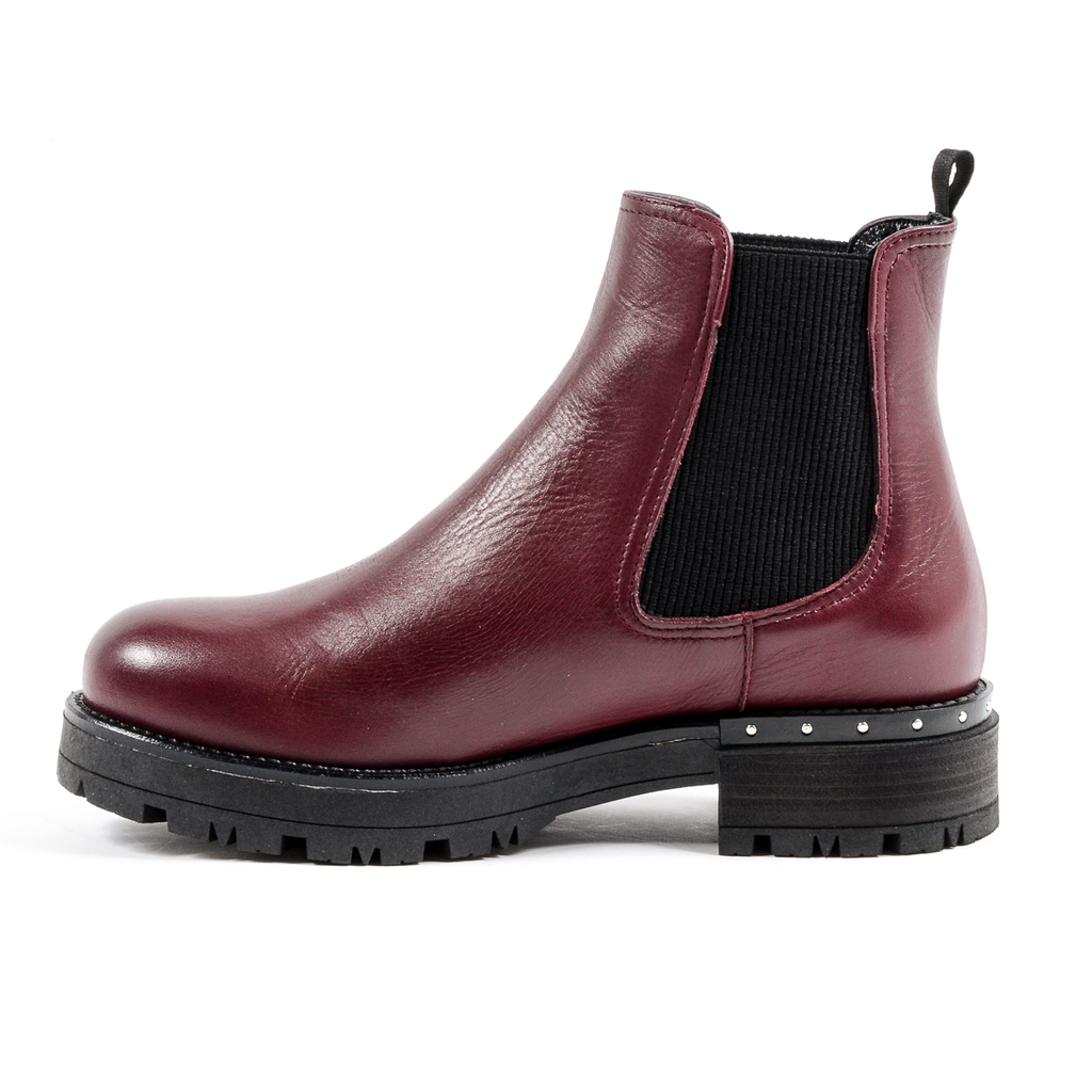 Stivaletti da donna Andrew Charles Bordeaux CHRISSIE