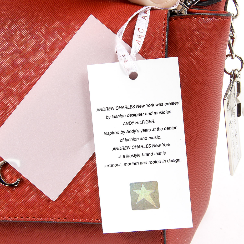 Borsa a mano da donna Andrew Charles rossa VERA