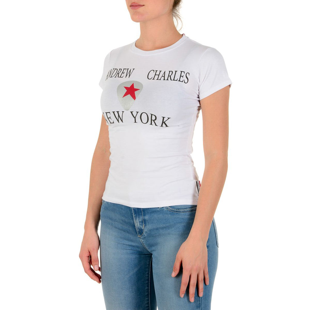 Andrew Charles By Andy Hilfiger T-shirt da donna TS501 03 1002 TARANA WHITE S14