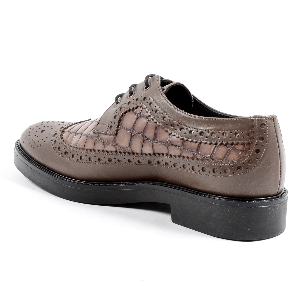 V 1969 Italia Womens Brogue Shoe Taupe TRENTO