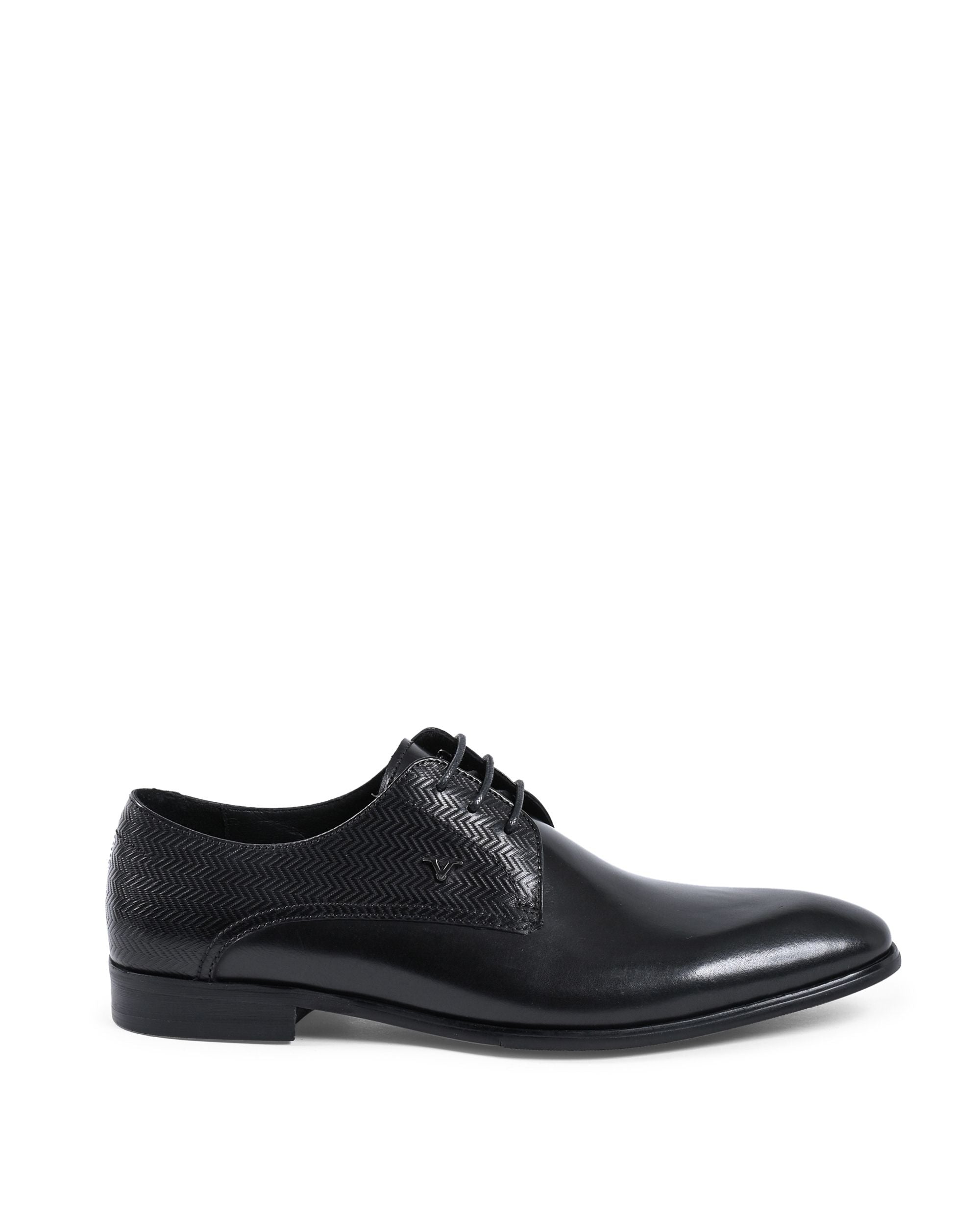 19V69 Italia Scarpe stringate da uomo nere YO 722-1-37 A NERO