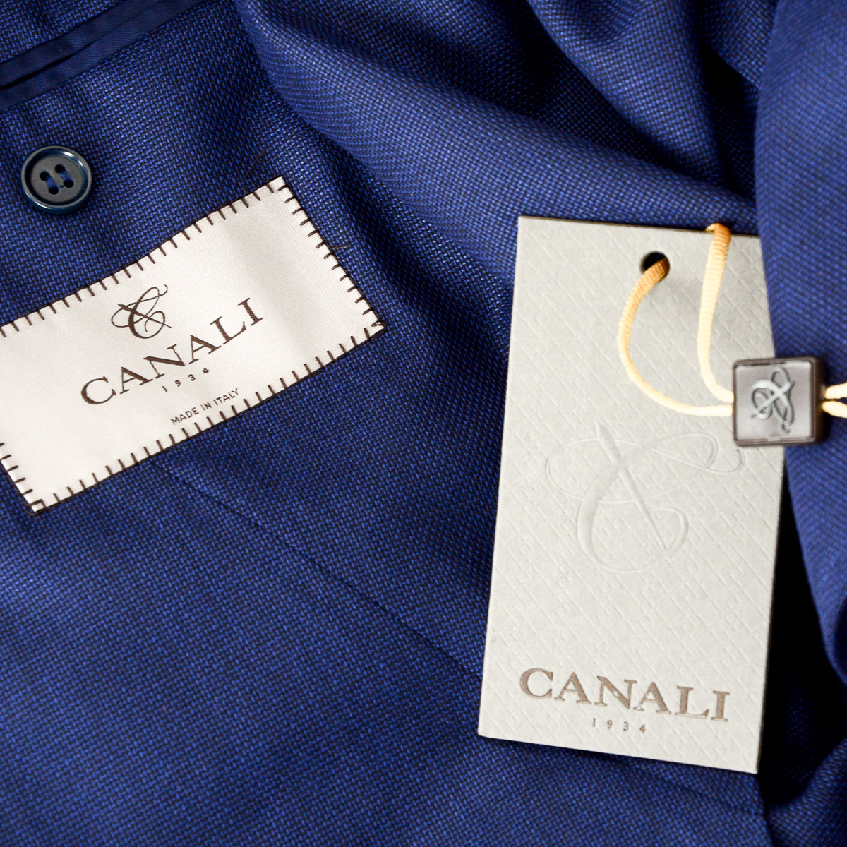Giacca uomo Canali maniche lunghe blu