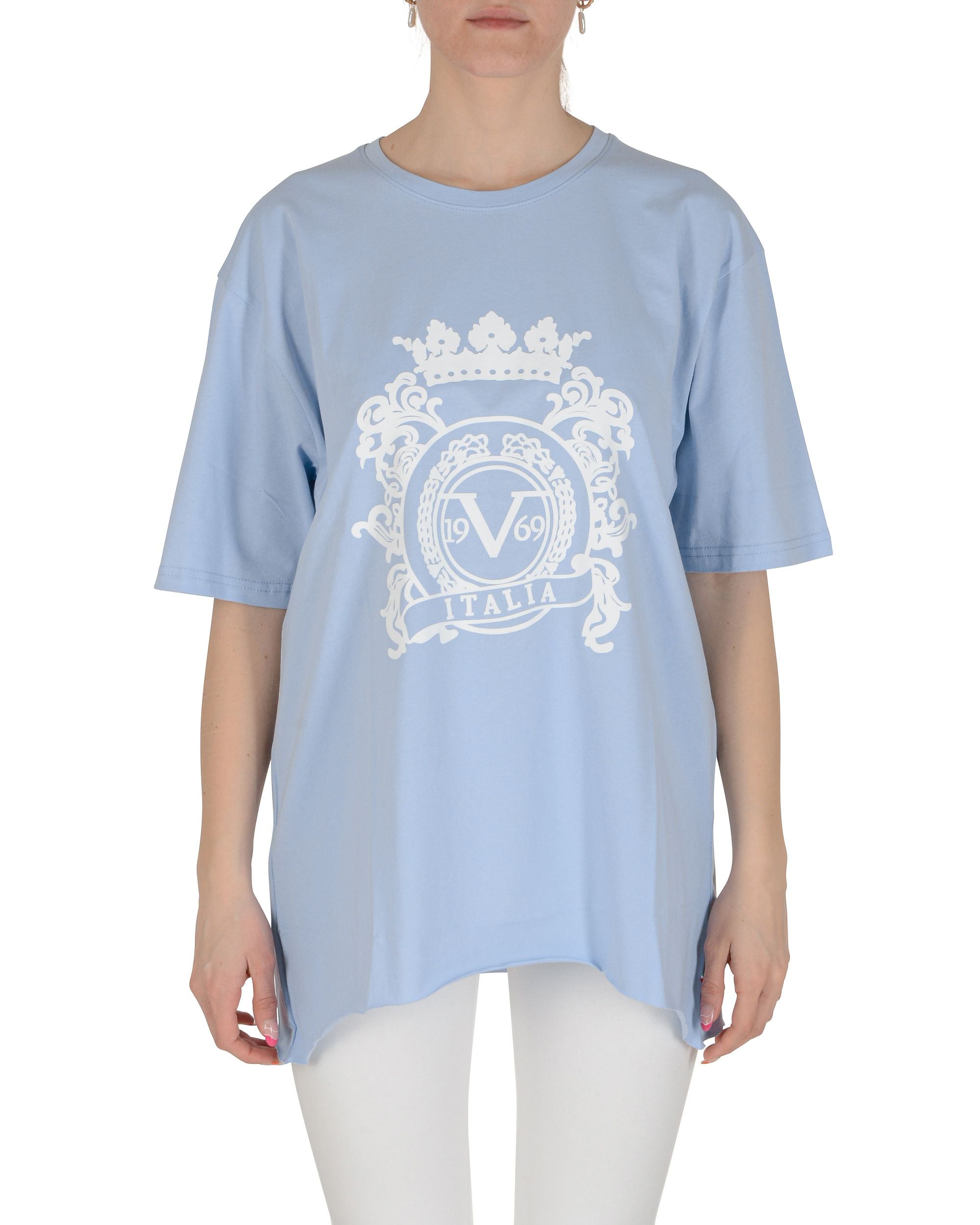 19V69 Italia T-Shirt Donna Azzurro SMILE AZZURRO
