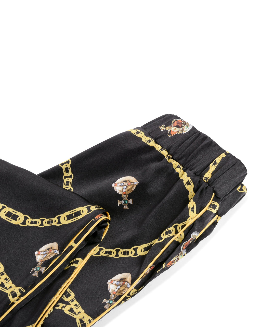 Pigiama in seta Queen's Jubilee - Nero