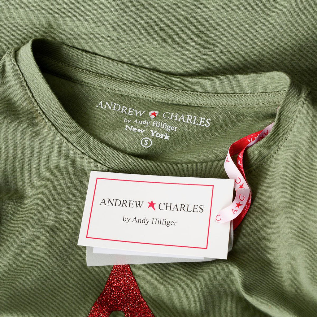 Andrew Charles By Andy Hilfiger T-shirt da donna LS TS602 031002 PHENIX GREEN S8