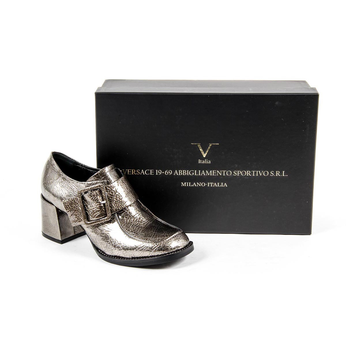 V 1969 Italia Womens Heeled Loafer B2450 CRASH CANNA FUCILE