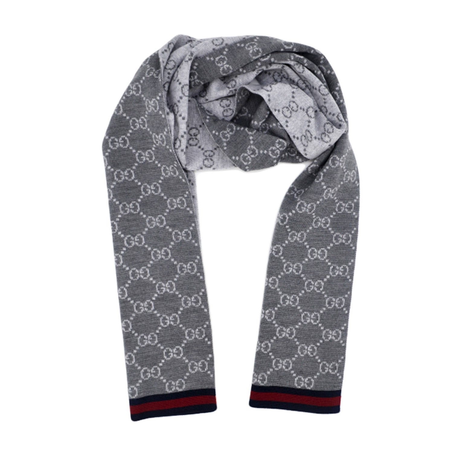 Gucci sciarpa uomo 23x180 grigio