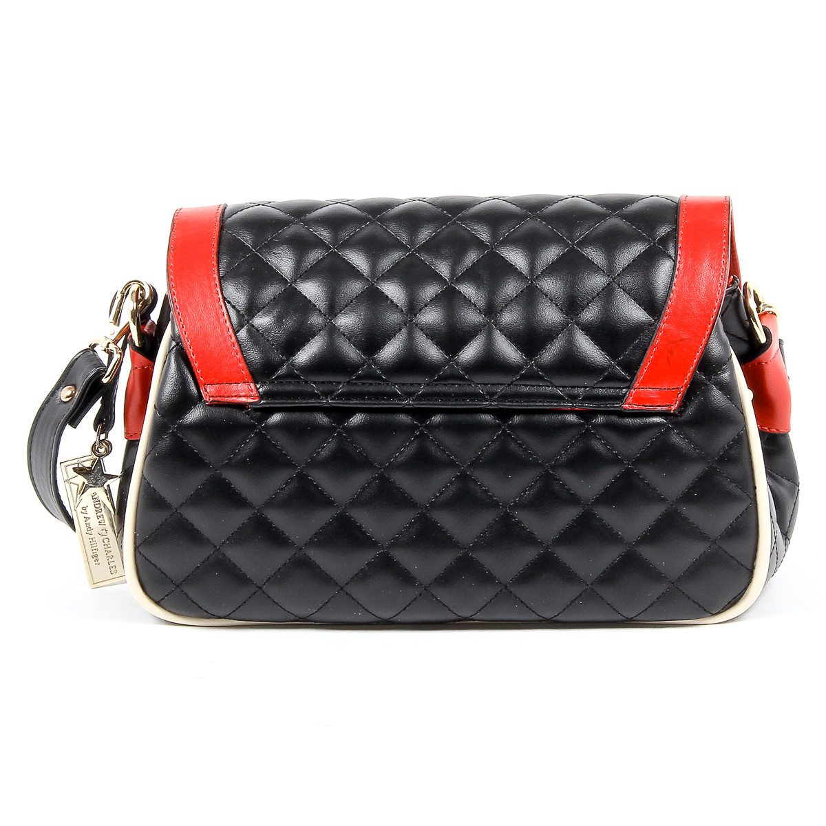 Borsa a mano da donna Andrew Charles nera DOMINIQUE