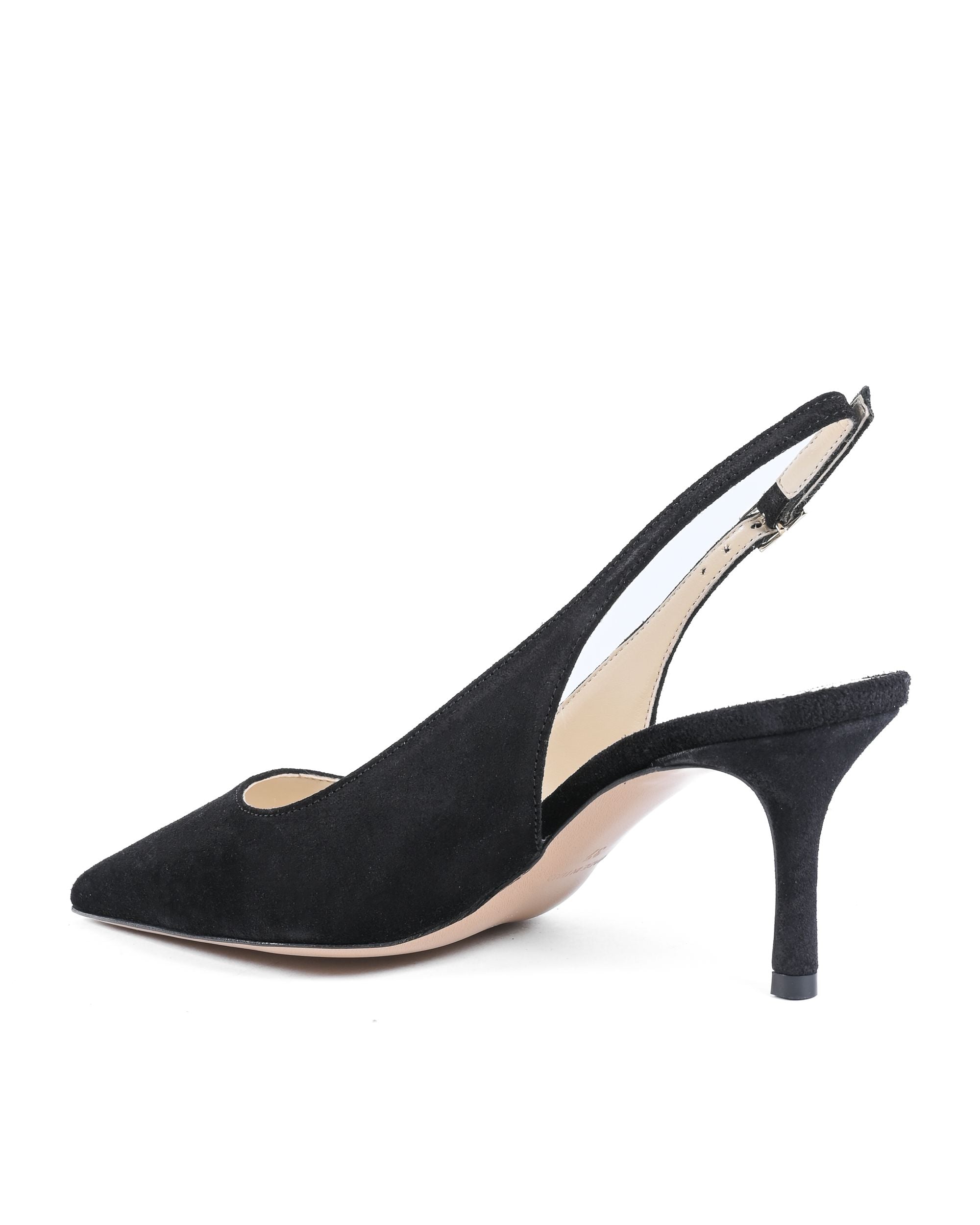 19V69 Italia Sandalo con tacco da donna nero CHA65 PRINT NERO