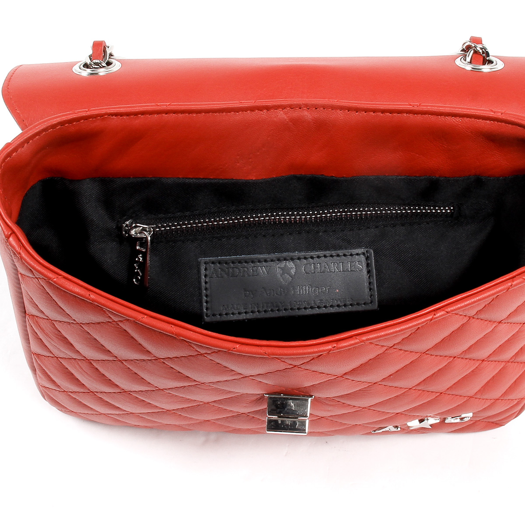 Borsa a mano da donna Andrew Charles rossa AZALEA