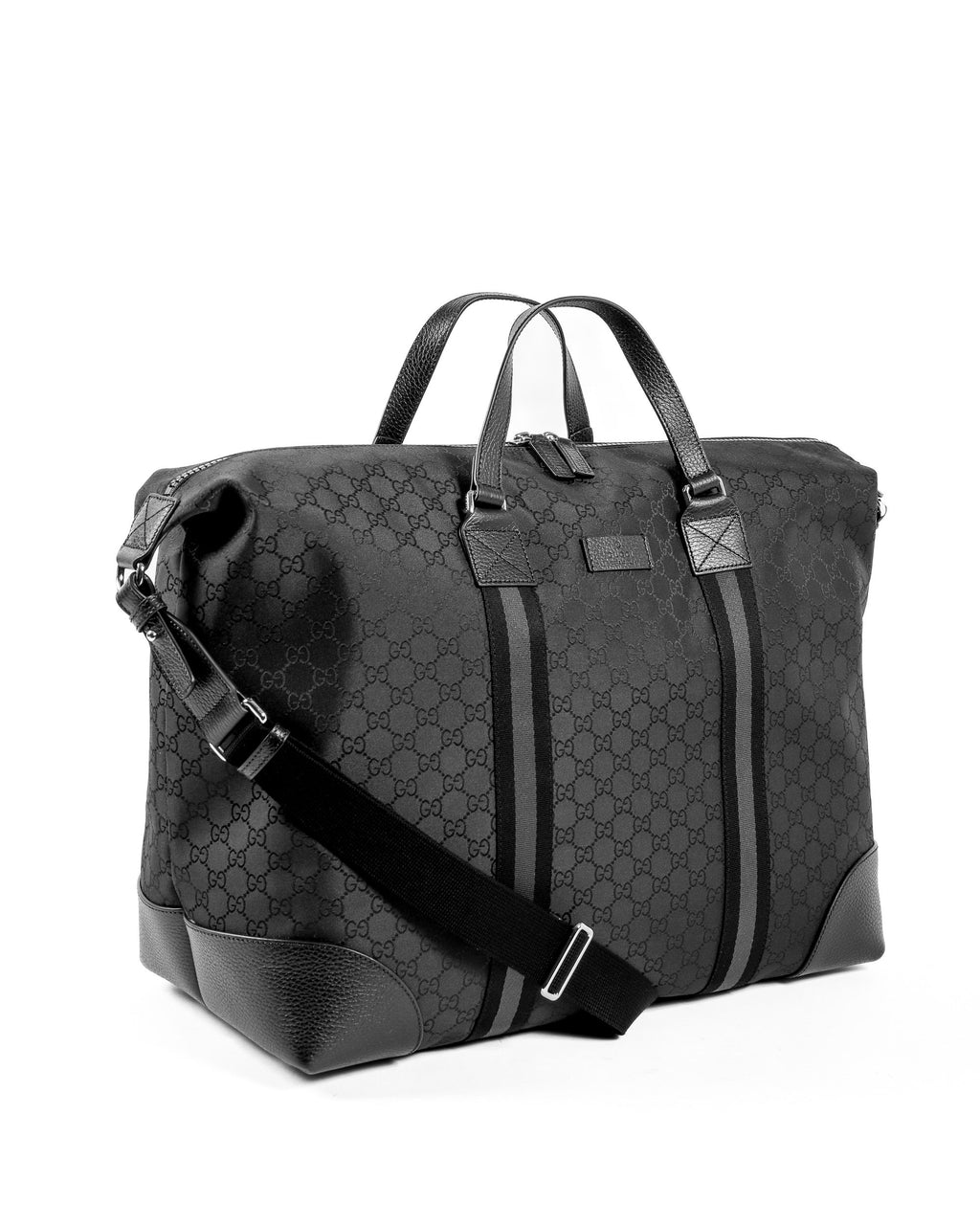 Borsa da viaggio in nylon con stampa GG Gucci 449180 G1XXN 8615