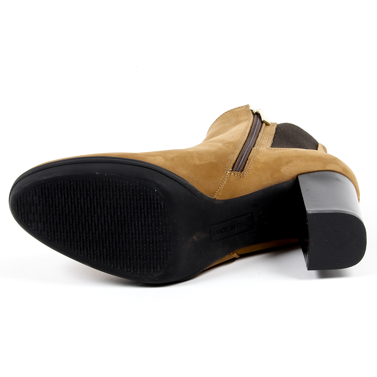 V 1969 Italia Stivaletto con tacco da donna Marrone MADELYN