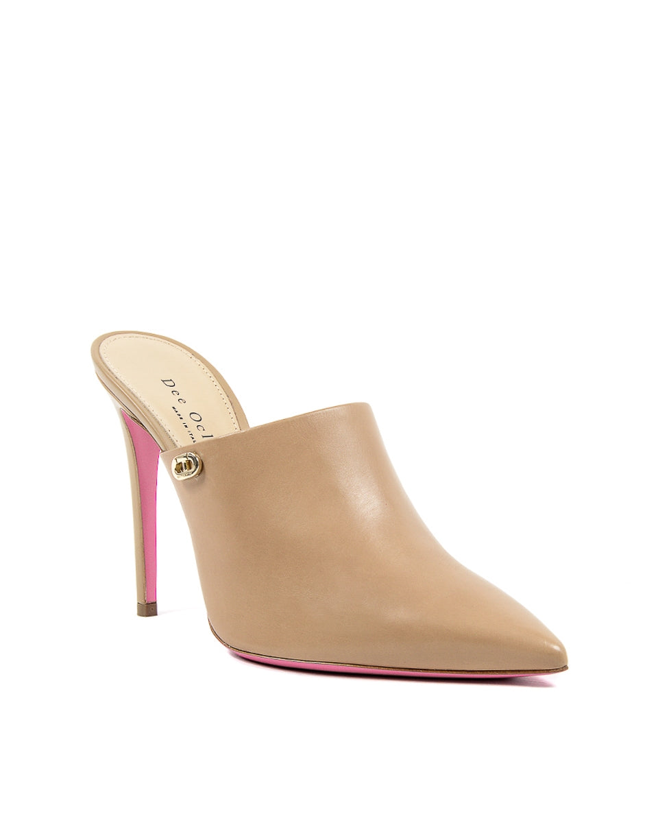 Dee Ocleppo Sandalo Mule da Donna 5103123 AGNELLATO CAMEL