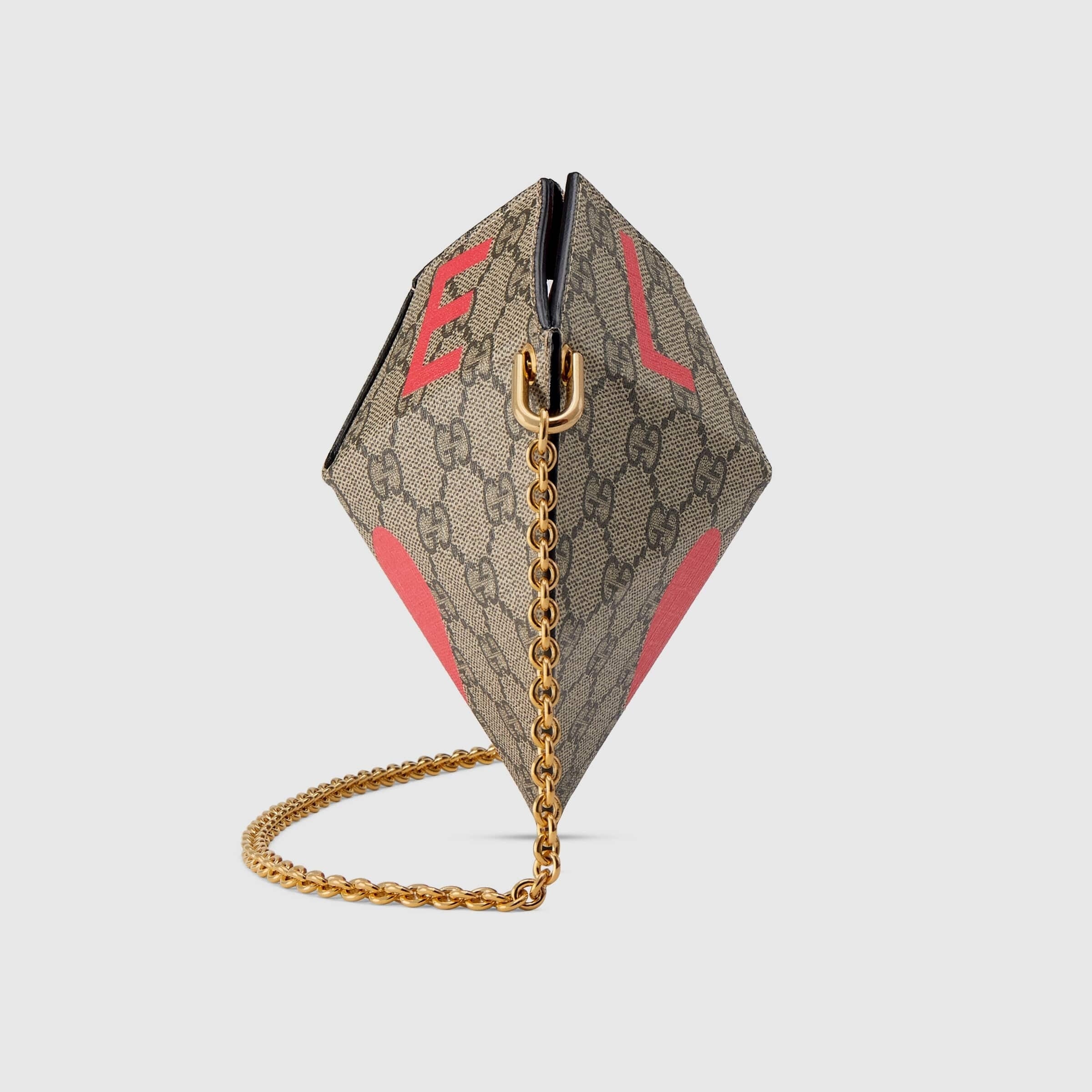 Gucci GG Supreme Monogram San Valentino marrone rosso
