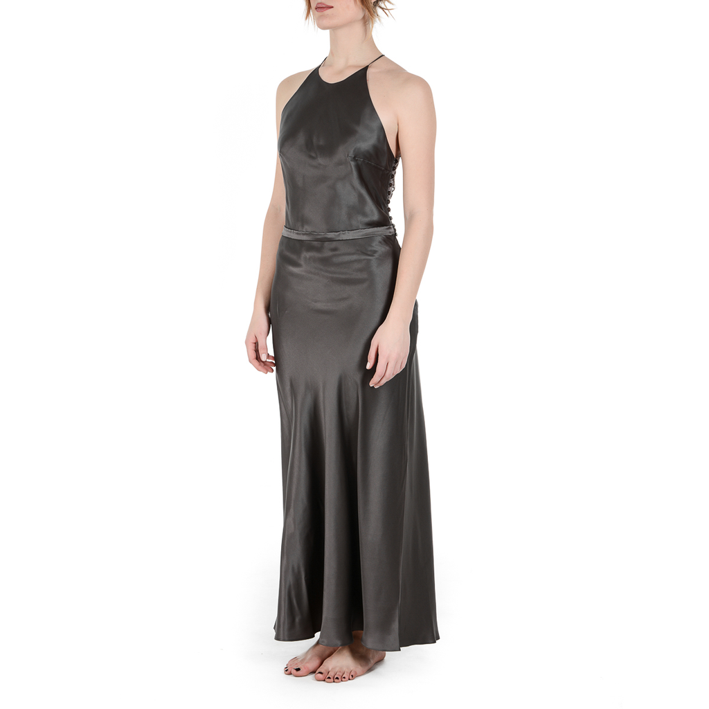 La Perla Top Camicia da notte da donna grigio scuro