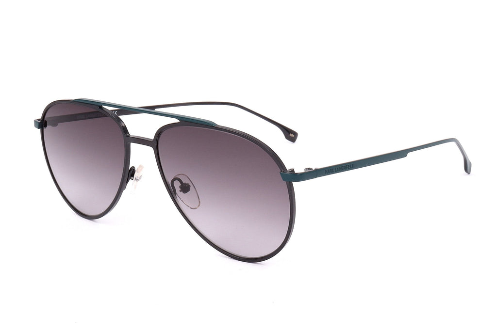 Occhiali da sole da uomo Karl Lagerfeld KL305S 509 58 16 145 RUTENIO SCURO OPACO