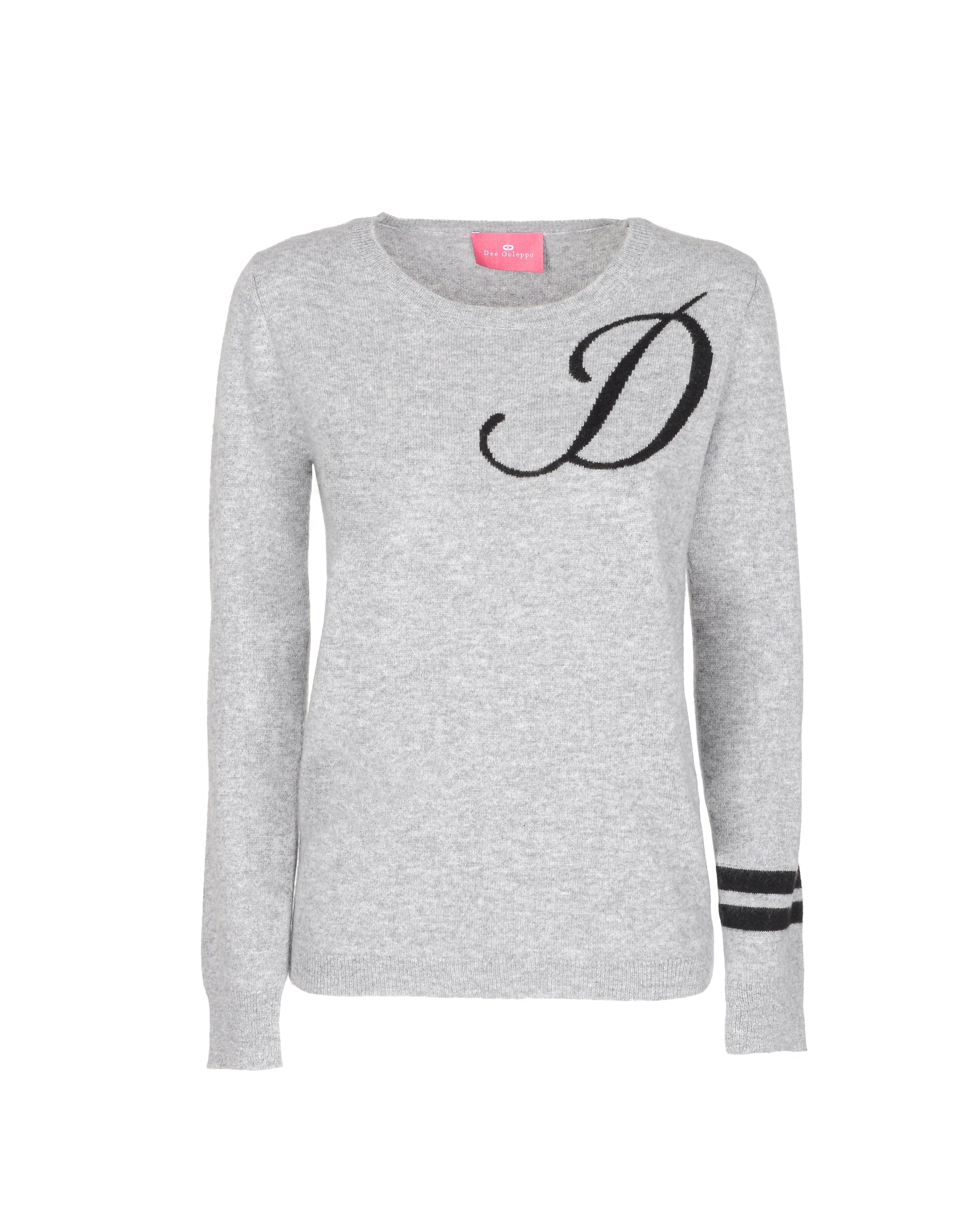Maglione girocollo in cashmere - Grigio