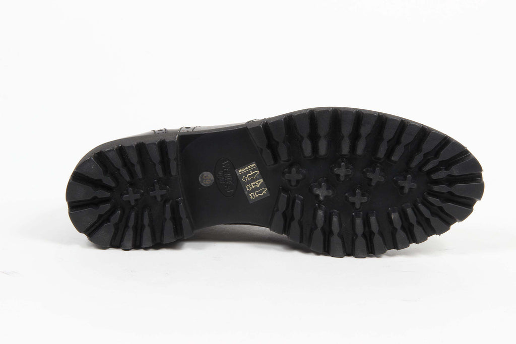 V 1969 Italia Womens Oxford Shoe 5135 ABRASIVATO NERO