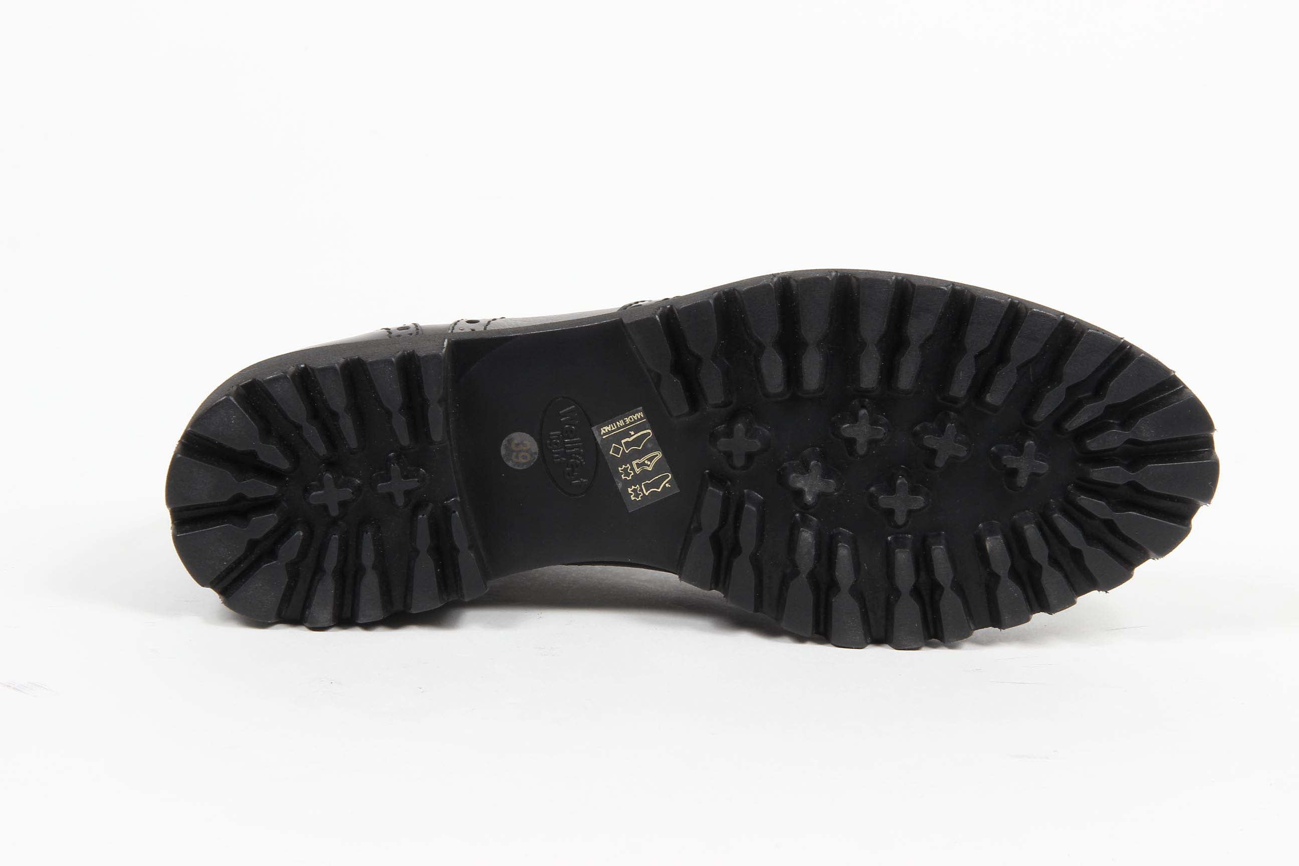V 1969 Italia Womens Oxford Shoe 5135 ABRASIVATO NERO
