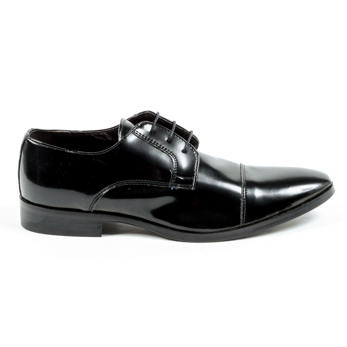 V 1969 Italia Scarpa classica da uomo nera CORONA