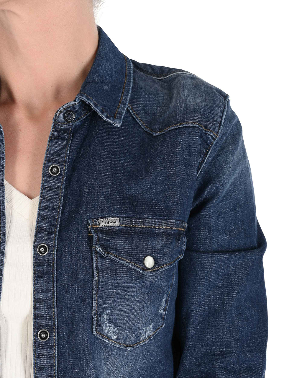 Camicia in denim da donna LTB 60474 53937 LUCINDA