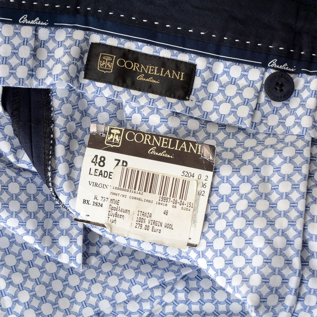 Corneliani Pantaloni Uomo Blu