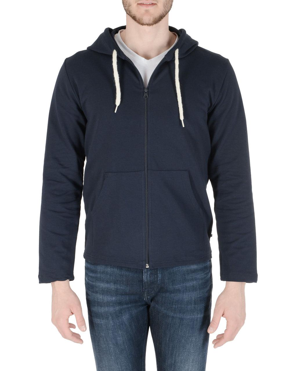 19V69 Italia Felpa con cappuccio da uomo blu navy THOMAS BLU NAVY