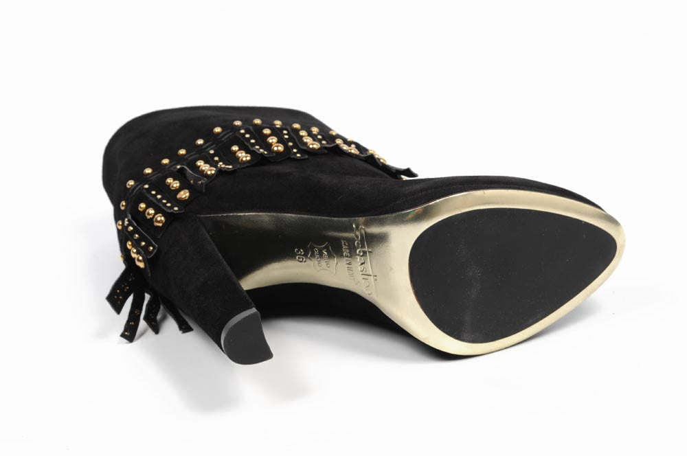 Stivaletto donna Sebastian Milano S3982 CAMOSCIO ML NERO